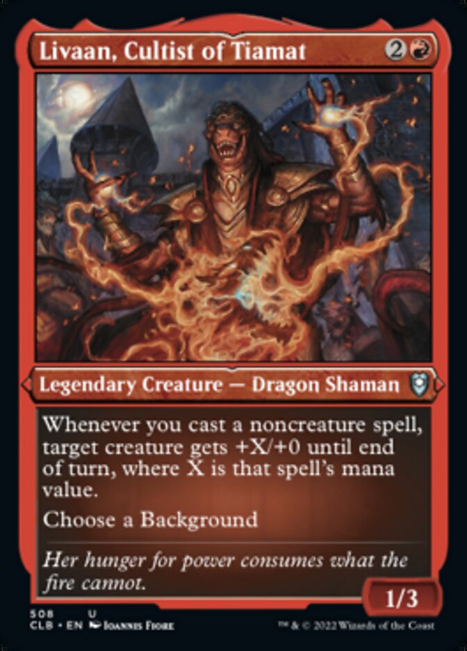 Livaan, cultiste de Tiamat (gravure à l'acide) [Commander Legends: Battle for Baldur's Gate]