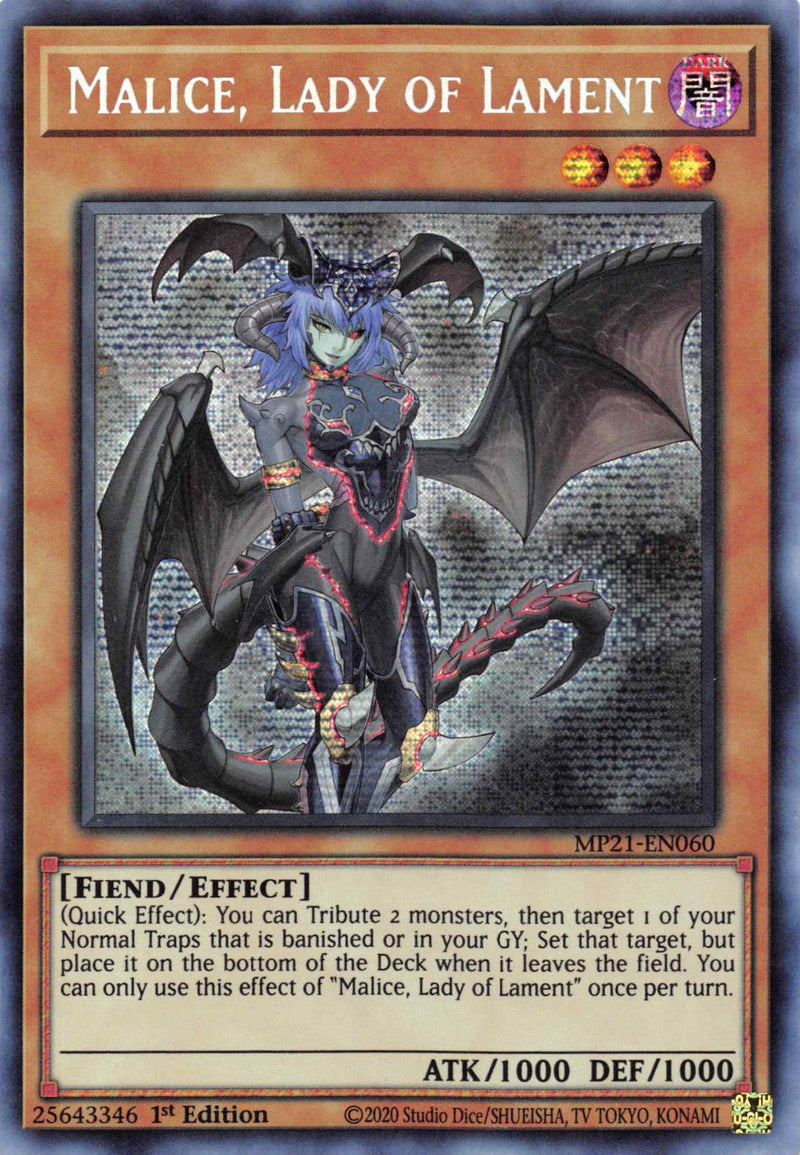 Malice, Dame du Chagrin [MP21-FR060] Secret Rare Prismatique
