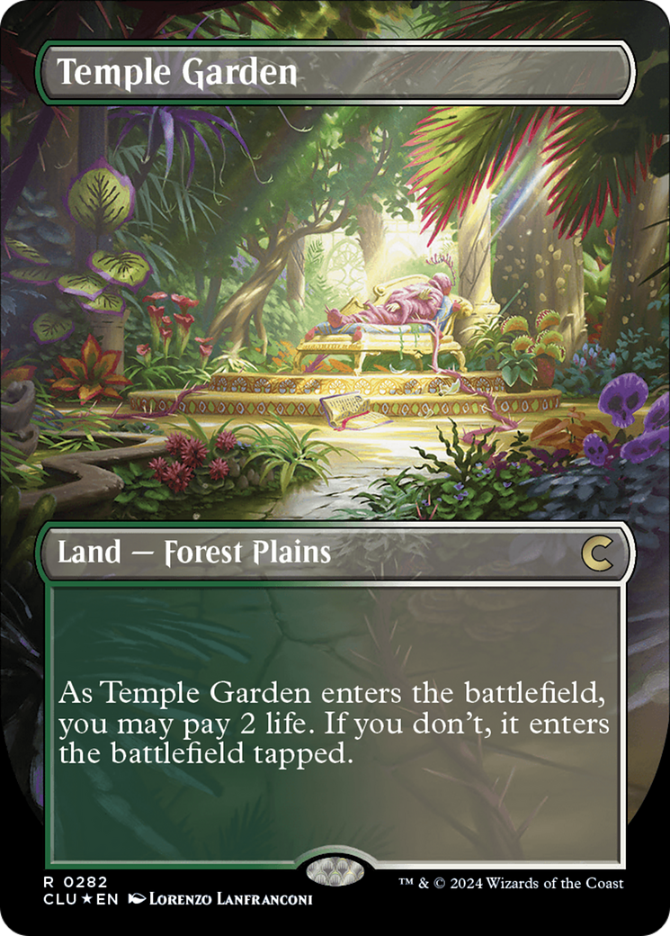 Jardín del Templo (sin borde) [Ravnica: Clue Edition]