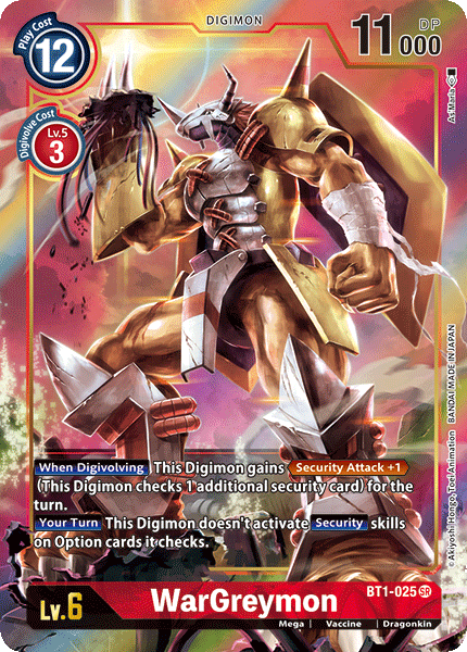 WarGreymon [BT1-025] (Arte Alternativo) [Lanzamiento de la Edición Especial de Sobres Ver.1.0]