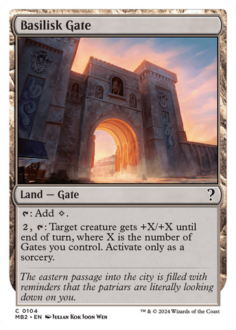Puerta de basilisco (borde blanco) [Mystery Booster 2]