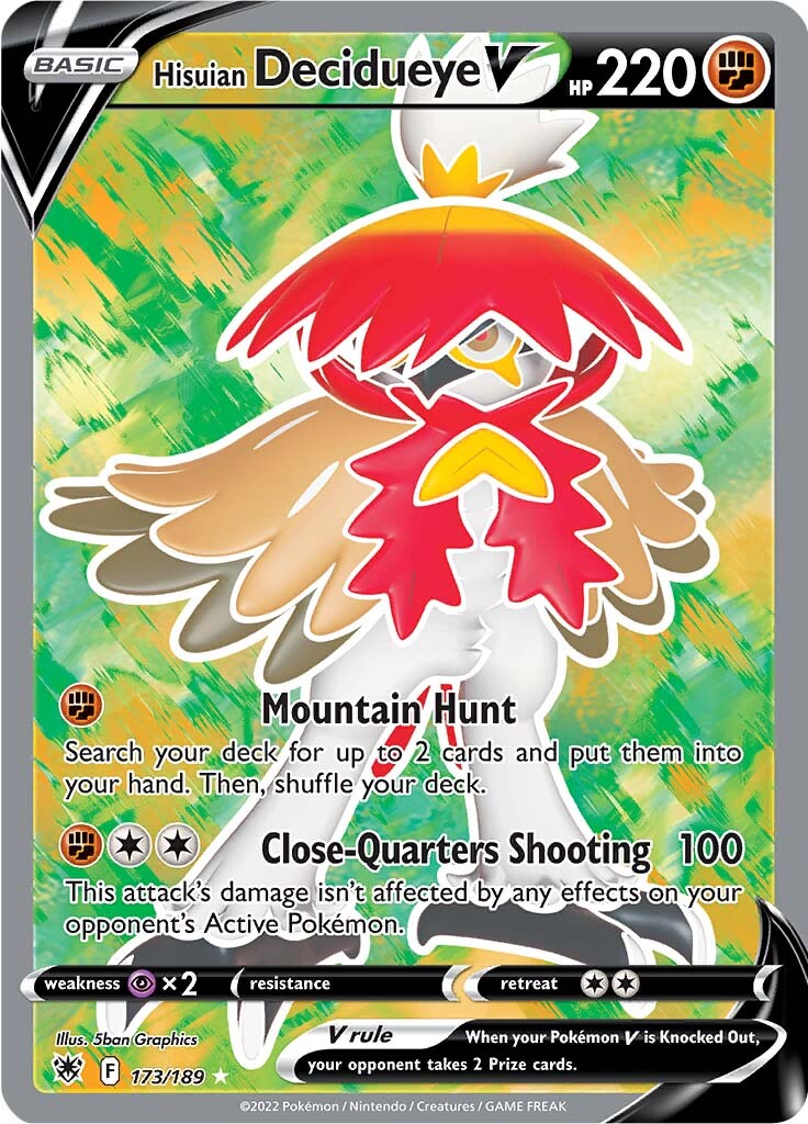 Decidueye de Hisui V (173/189) [Espada y Escudo: Resplandor Astral]