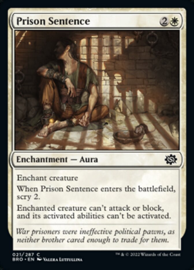 Peine de prison [The Brothers' War]