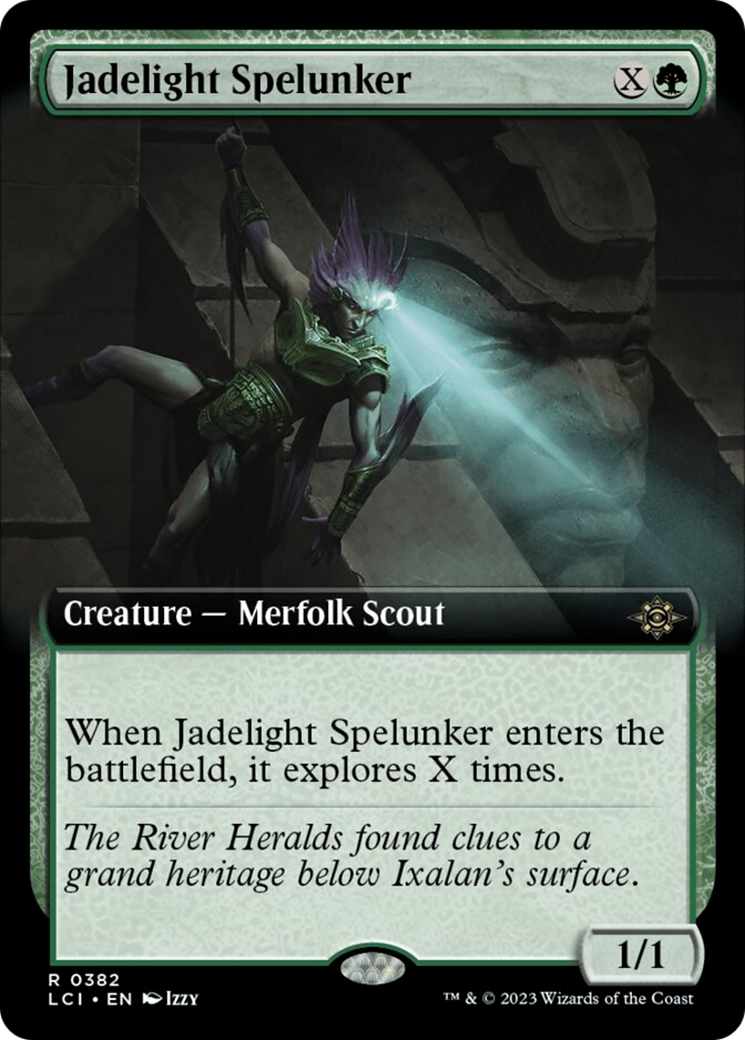 Spéléologue luméjade (Art étendu) [Les cavernes oubliées d'Ixalan]
