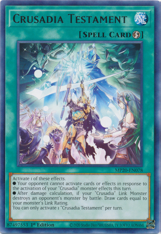 Testamento Crusadia [MP20-EN078] Rara