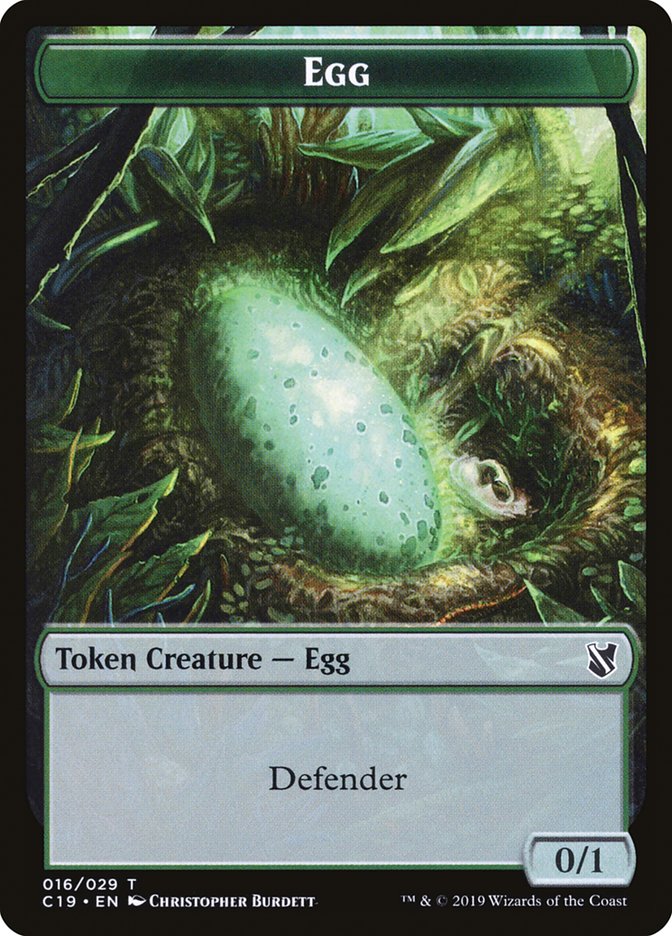 Eldrazi // Jeton double-face Œuf [Jetons Commander 2019]