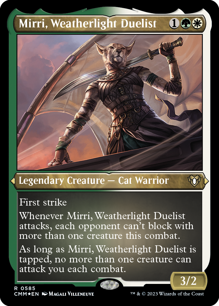 Mirri, duelliste de la Cavalerie (gravée Premium) [Commander Masters]