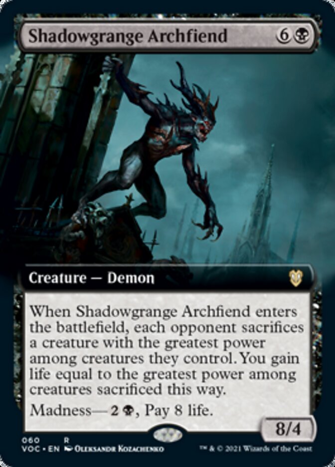 Archidiablo de la Granja Sombría (Arte Extendido) [Innistrad: Voto Carmesí Commander]
