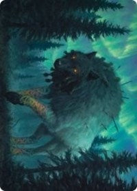 Sarulf, dévoreur de royaumes, carte artistique [Série artistique de Kaldheim]