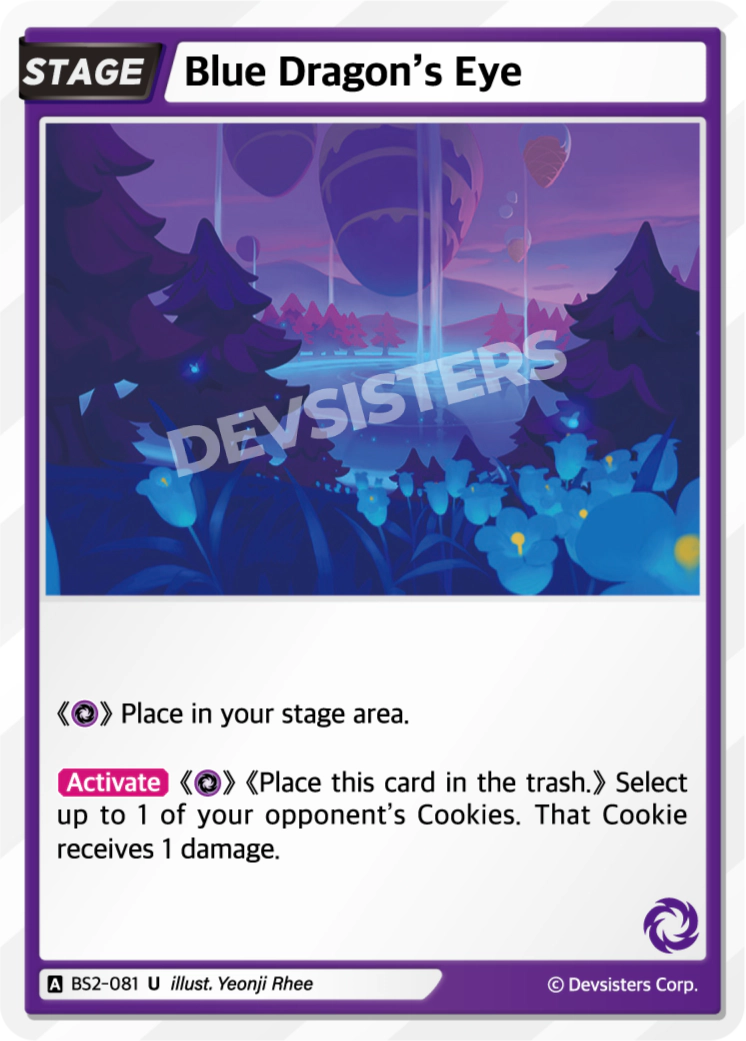 Image for Blue Dragon's Eye (BS2-081) (BS2) - CookieRun: Braverse TCG