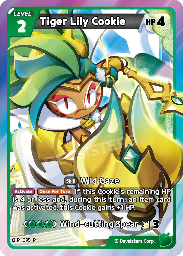 Image for Tiger Lily Cookie (P-095) (P) - CookieRun: Braverse TCG