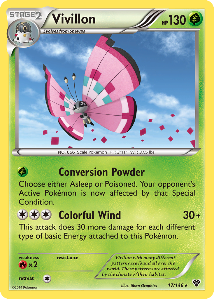 Prismillon (17/146) (Forme Archipel/Ailes roses) [XY: Set de Base]