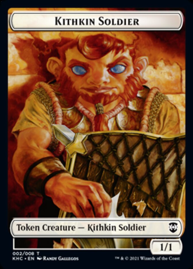 Jeton Soldat kithkin [Jetons Commander Kaldheim]