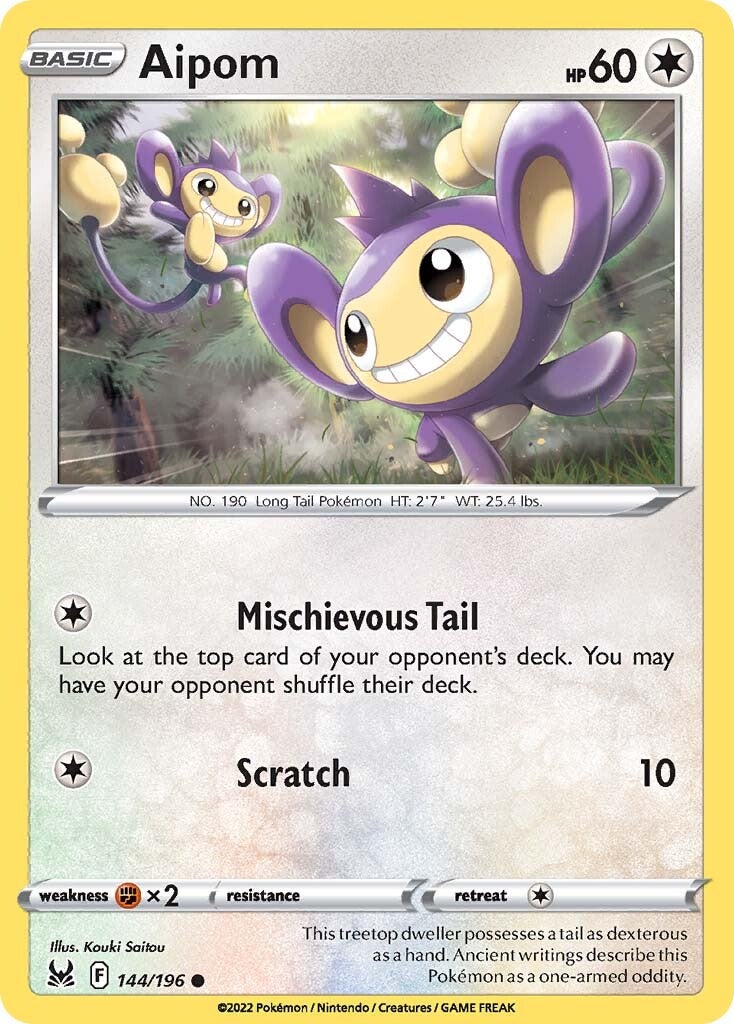 Aipom (144/196) [Espada y Escudo: Origen Perdido]