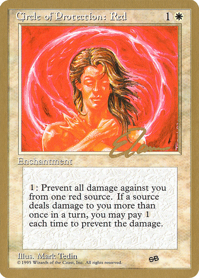 Cercle de protection : Rouge (Eric Tam) (SB) [Pro Tour Collector Set]