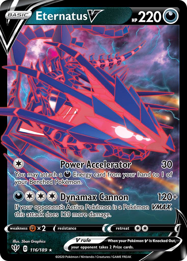 Eternatus V (116/189) (Carta Jumbo) [Espada y Escudo: Oscuridad Incandescente]