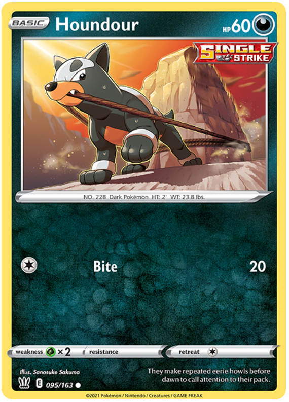 Houndour (095/163) [Espada y Escudo-Estilos de Combate]