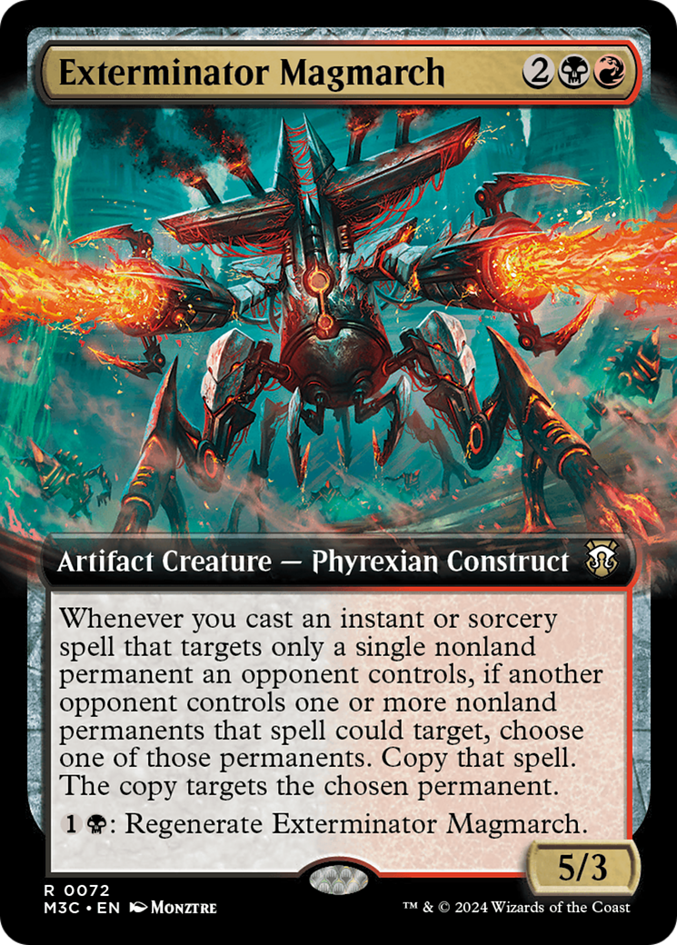 Magmarche l'exterminateur (Extended Art) (Feuille chatoyante) [Commander Horizons du Modern 3]