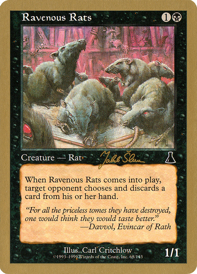 Rats rapaces (Jakub Slemr) [Decks des Championnats du Monde 1999]