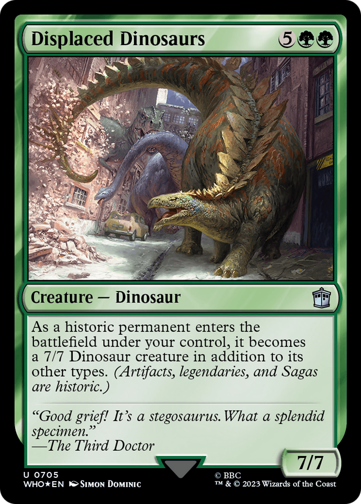 Dinosaures déplacés (Surge Foil) [Doctor Who]