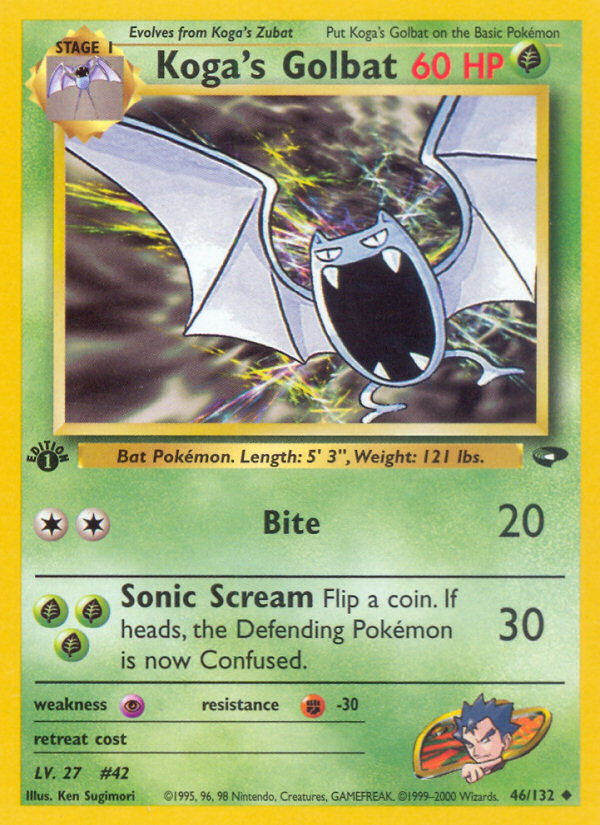 Golbat de Koga (46/132) [Desafío de Gimnasio 1ª Edición]