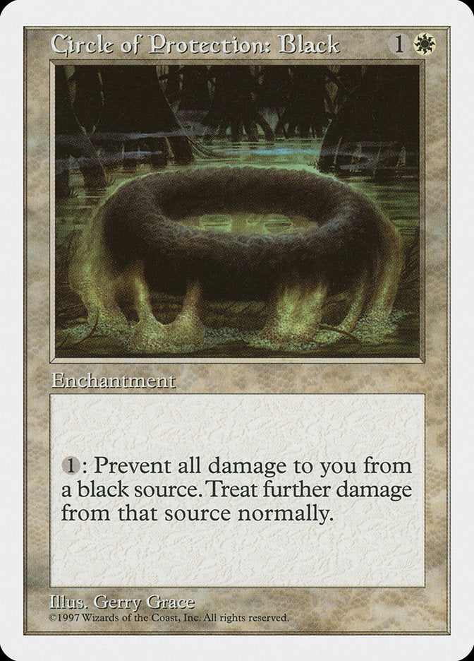 Cercle de protection : Noir [Cinquième édition]
