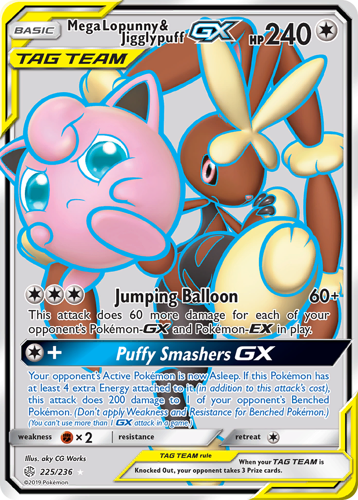 Méga Lockpin et Grodoudou-GX (225/236) [Soleil et Lune : Éclipse Cosmique]
