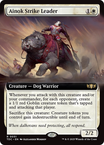 Líder de ataque ainok (Arte extendido) [Tarkir: Dragonstorm Commander]