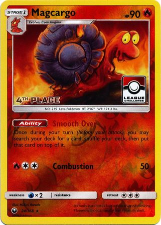 Magcargo (24/168) (Promoción de Liga 4.º Puesto) [Sol y Luna: Tormenta Celestial]