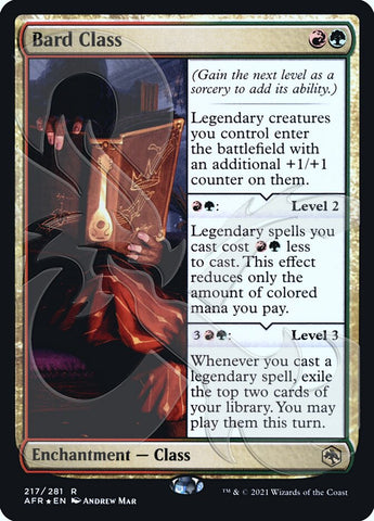 Clase bardo (Ampersand Promo) [Dungeons & Dragons: Aventuras en los Reinos Olvidados Promos]