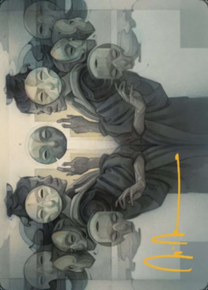 Carte illustrée Vesuvan Duplimancy (Signature dorée) [Série d'illustrations Dominaria United]
