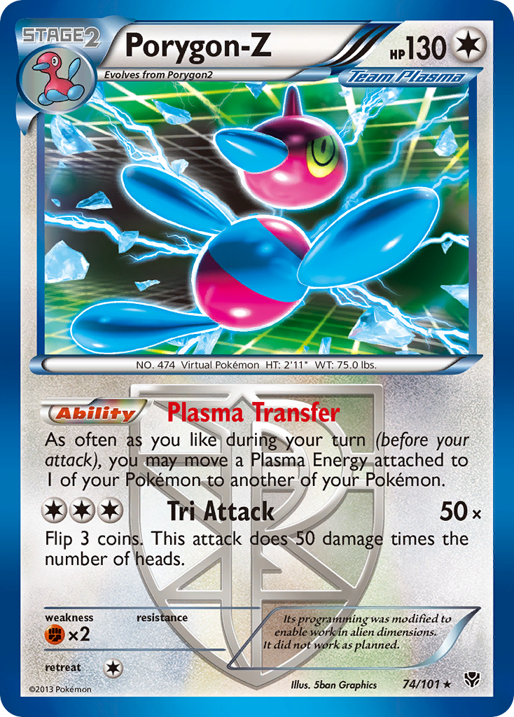 Porygon-Z (74/101) [Negro y Blanco: Tormenta Plasma]