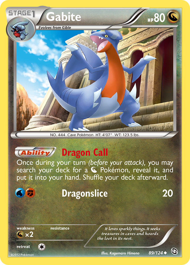 Gabite (89/124) [Noir & Blanc : Dragons Exaltés]