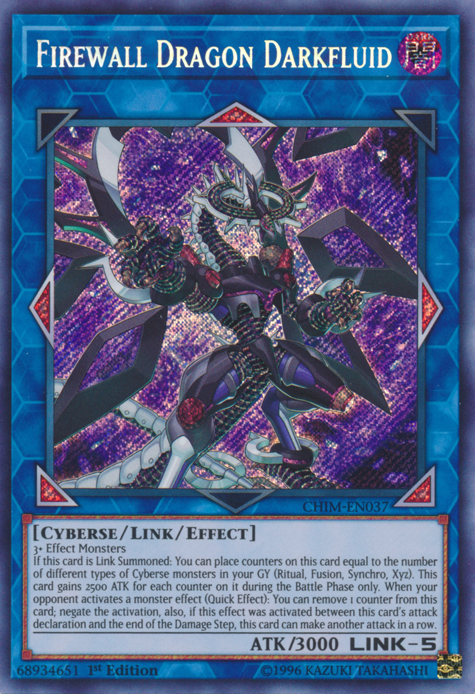 Dragon Pare-Feu Fluide Ténébreux [CHIM-FR037] Secret Rare