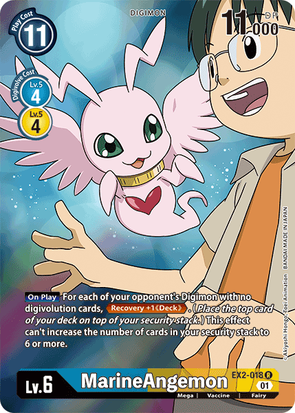 MarineAngemon [EX2-018] (Arte Alternativo) [Peligro Digital]