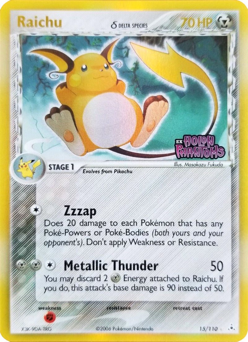 Raichu (15/110) (Especie Delta) (Sellado) [EX: Holon Phantoms]