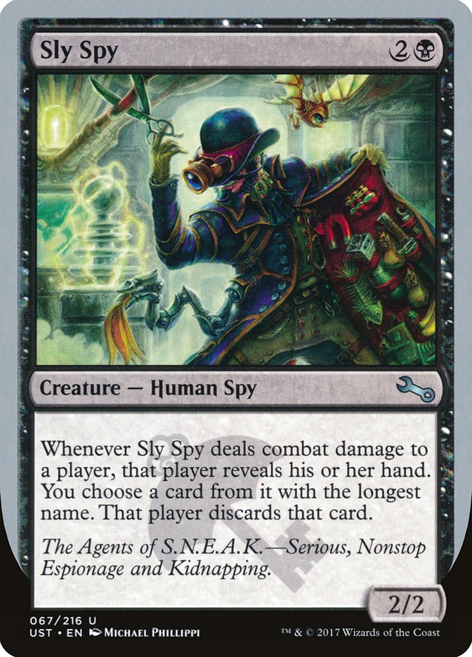 Sly Spy (« Espionnage et enlèvements sans relâche ») [Instable]