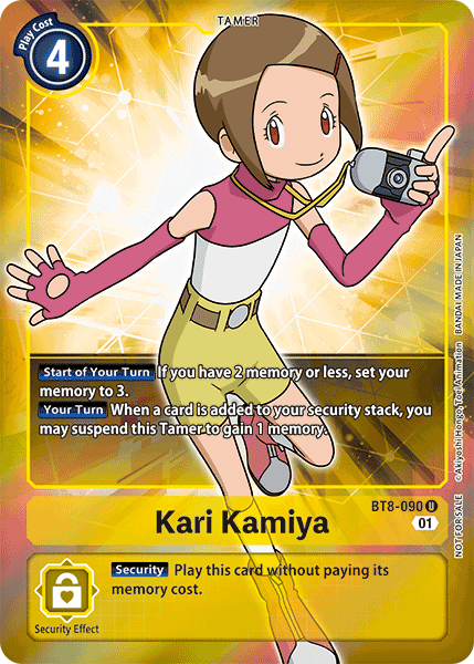 Kari Kamiya [BT8-090] (Arte Alternativo - Topper de Caja) [Nuevo Despertar]