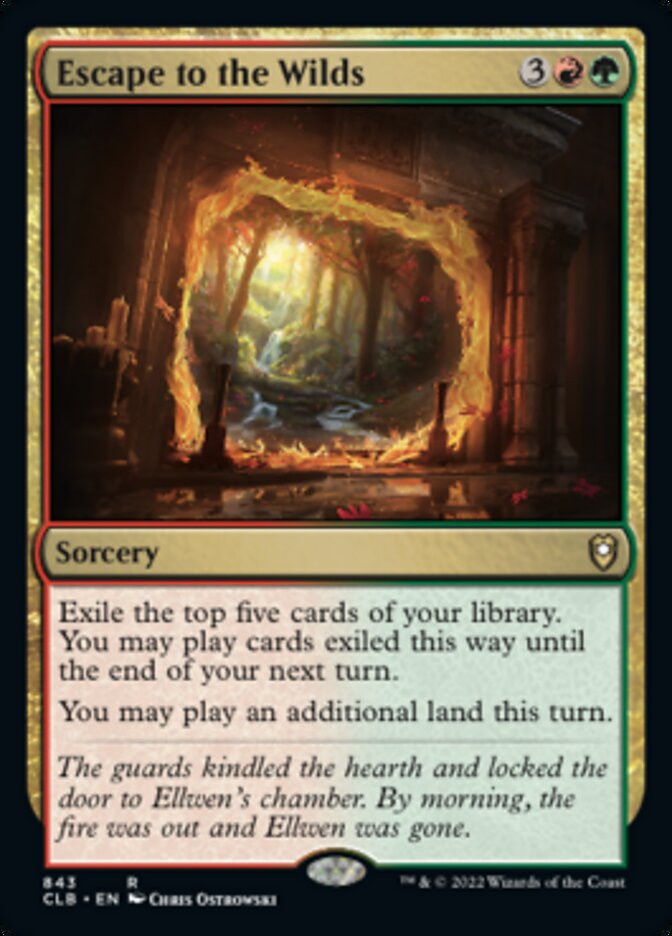 Escape a las tierras salvajes [Commander Legends: Battle for Baldur's Gate]