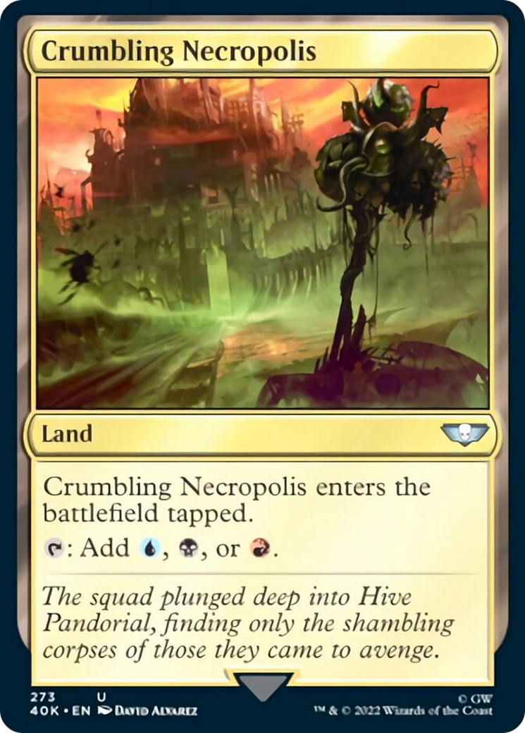 Nécropole croulante (carte brillante Surge) [Warhammer 40,000]