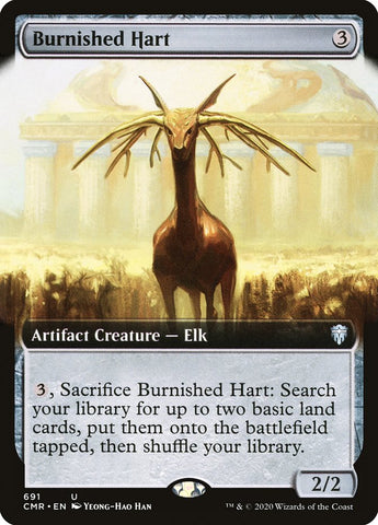 Ciervo bruñido (Arte extendido) [Commander Legends]