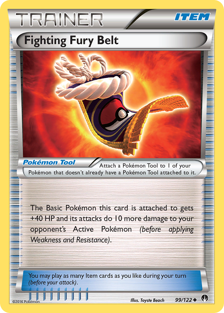 Ceinture Poing Furieux (99/122) [XY: Rupture Turbo]