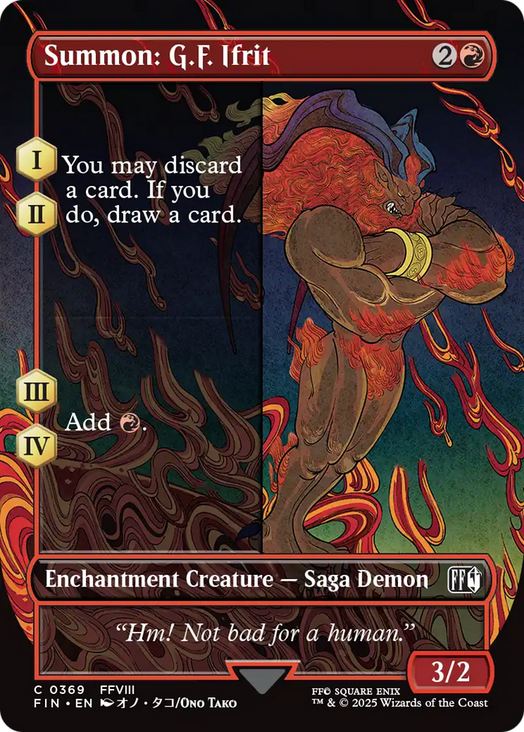 Invocar: G.F. Ifrit (Sin bordes) [FINAL FANTASY]