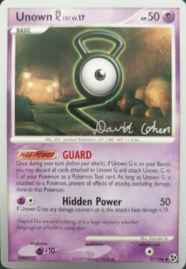 Unown G Nv.17 (57/106) (Stallgon - David Cohen) [Campeonatos Mundiales de 2009]