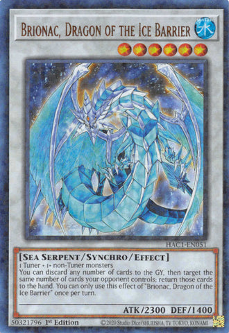 Brionac, Dragón de la Barrera de Hielo (Duel Terminal) [HAC1-SP051] Parallel Rare
