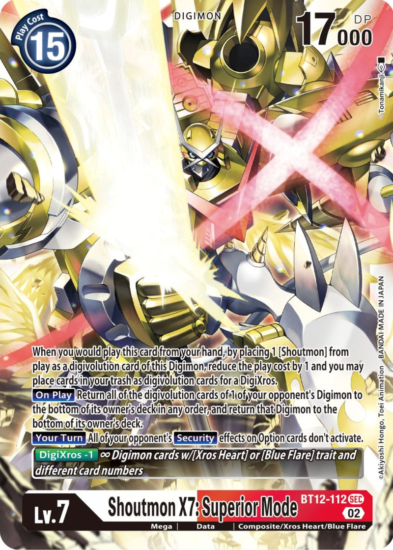 Shoutmon X7: Modo Superior [BT12-112] [A Través del Tiempo]