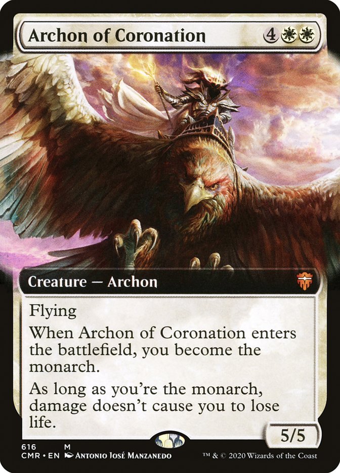 Archonte du couronnement (Illustration étendue) [Commander Legends]