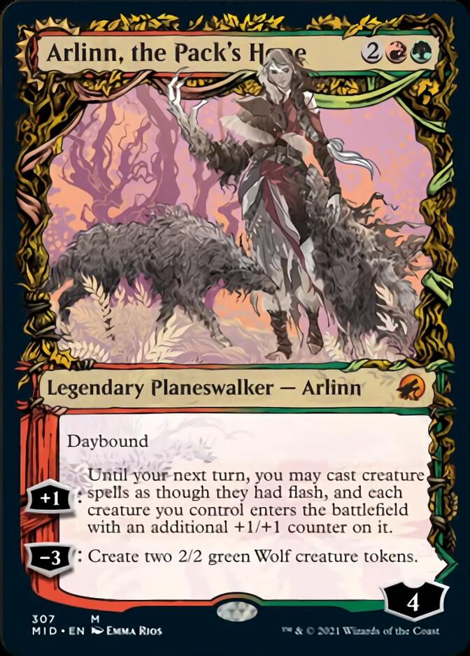 Arlinn, l'espoir de la meute // Arlinn, la fureur de la lune (Présentoir équinoxe) [Innistrad : Chasse de minuit]