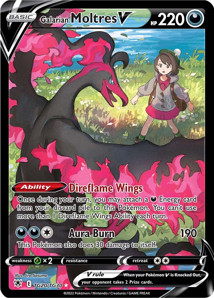 Moltres de Galar V (TG20/TG30) [Espada y Escudo: Resplandor Astral]