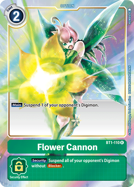 Cañón de Flores [BT1-110] (Arte Alternativo) [Lanzamiento de Booster Especial Ver.1.0]
